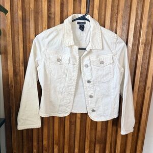 Gap Kids White Jean Cotton Jacket. Size L/ 10